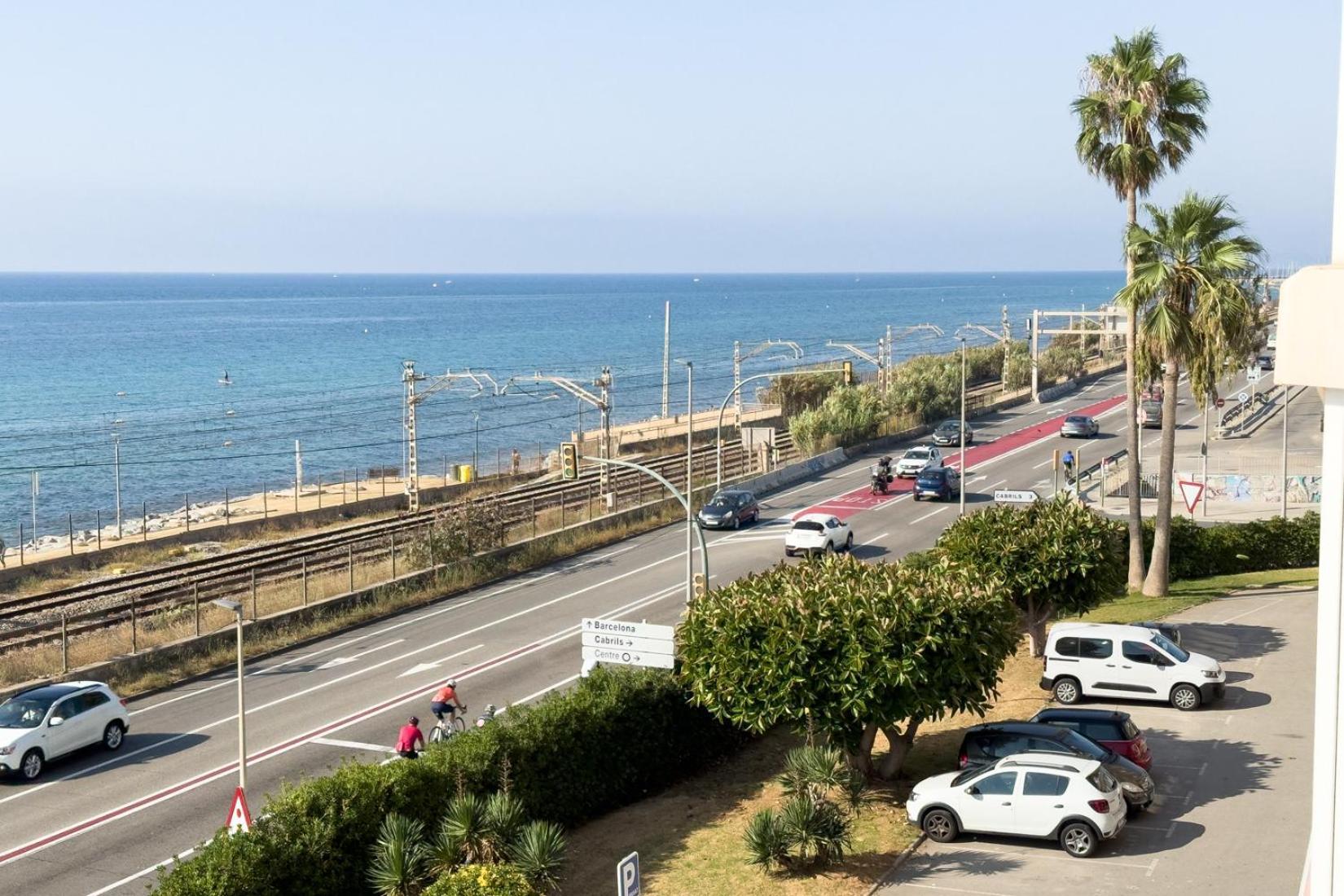 Impresionante Apartamento Delante Del Mar Vilassar De Mar Bagian luar foto